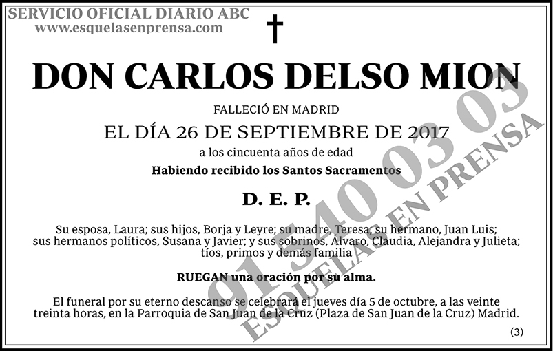 Carlos Delso Mion